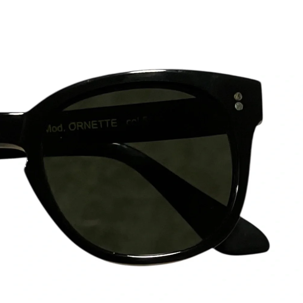 LESCA handmade VINTAGE Lunetier Ornette Col 5 Black Sunglasses
